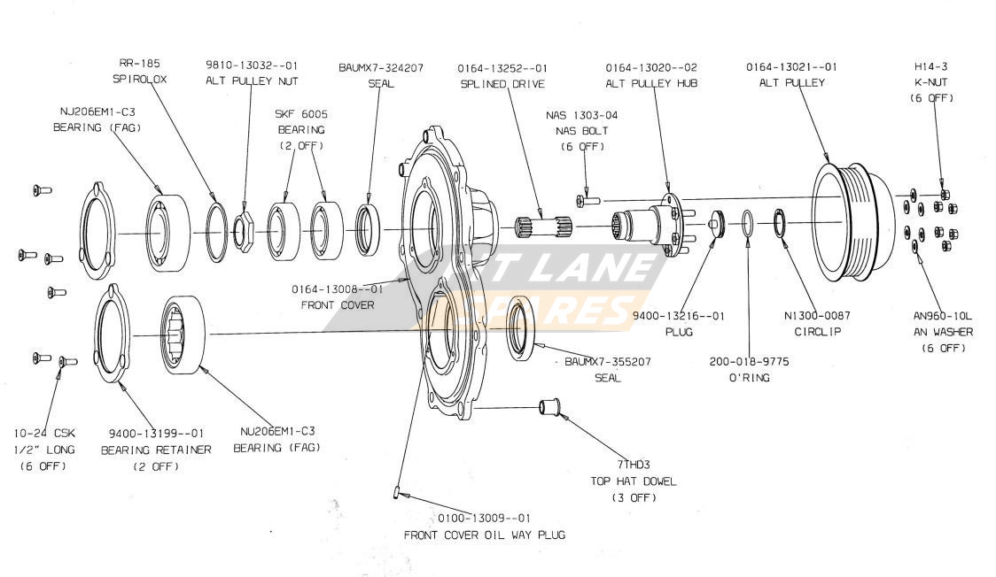 ALTERNATOR DRIVE (AER) Diagram